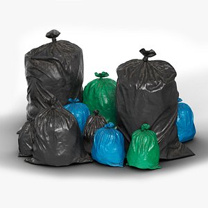 Polyethylene Trash Garbage Bags - 5 pieces - Gameready Realtime