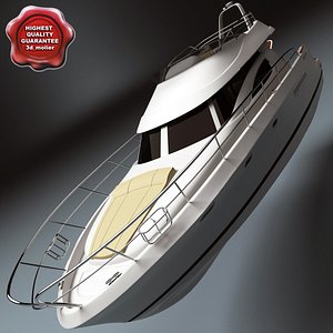 motor yacht prestige 46 3d 3ds