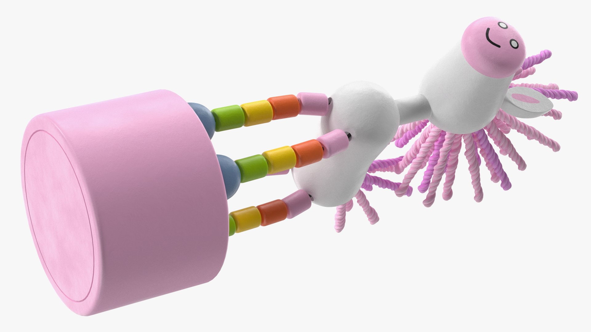 3D model Push Puppet Toy Pink Unicorn - TurboSquid 2015776