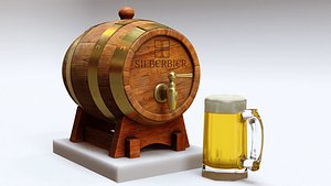 Beer Barrel 3D model