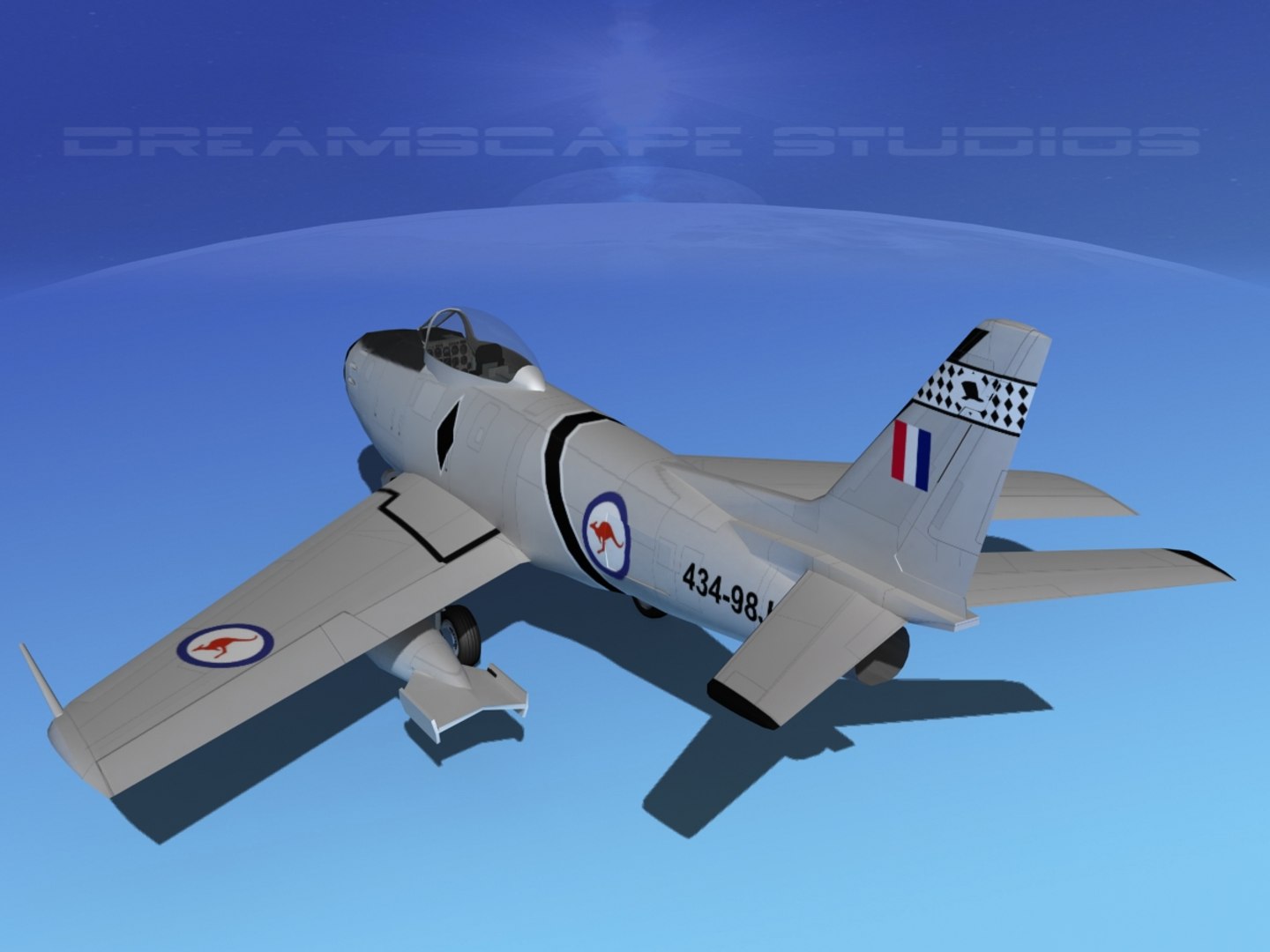 north american f-86 sabre dxf