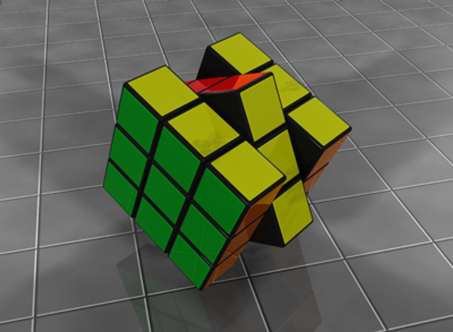 3d Rubick S Cube Model