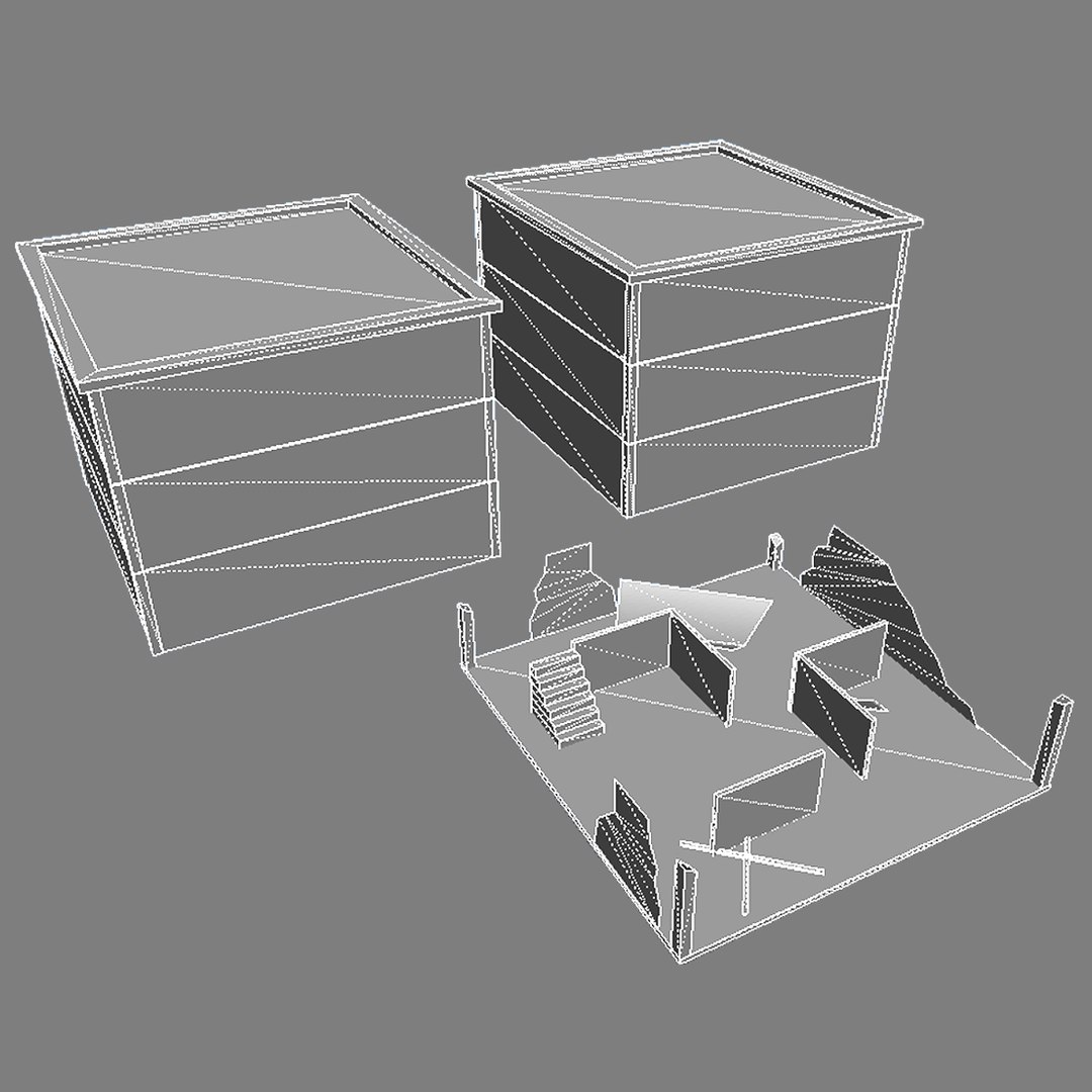 Unity Buildings 3d Model