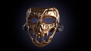 Creepy Face Mask 3D