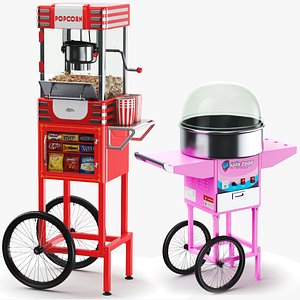 Two Detailed Candy Carts