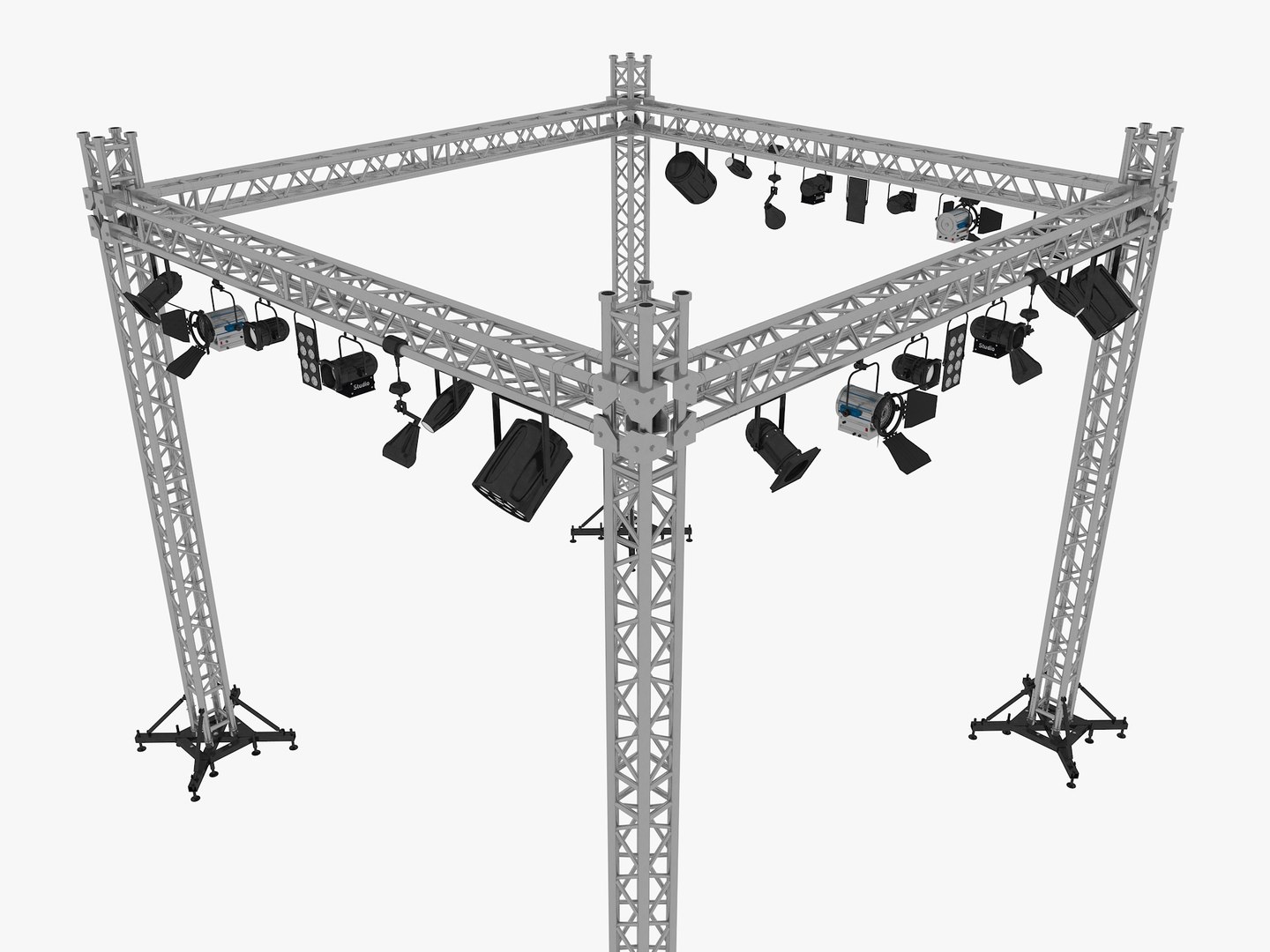 3D Model Light Truss 8 - TurboSquid 2085616