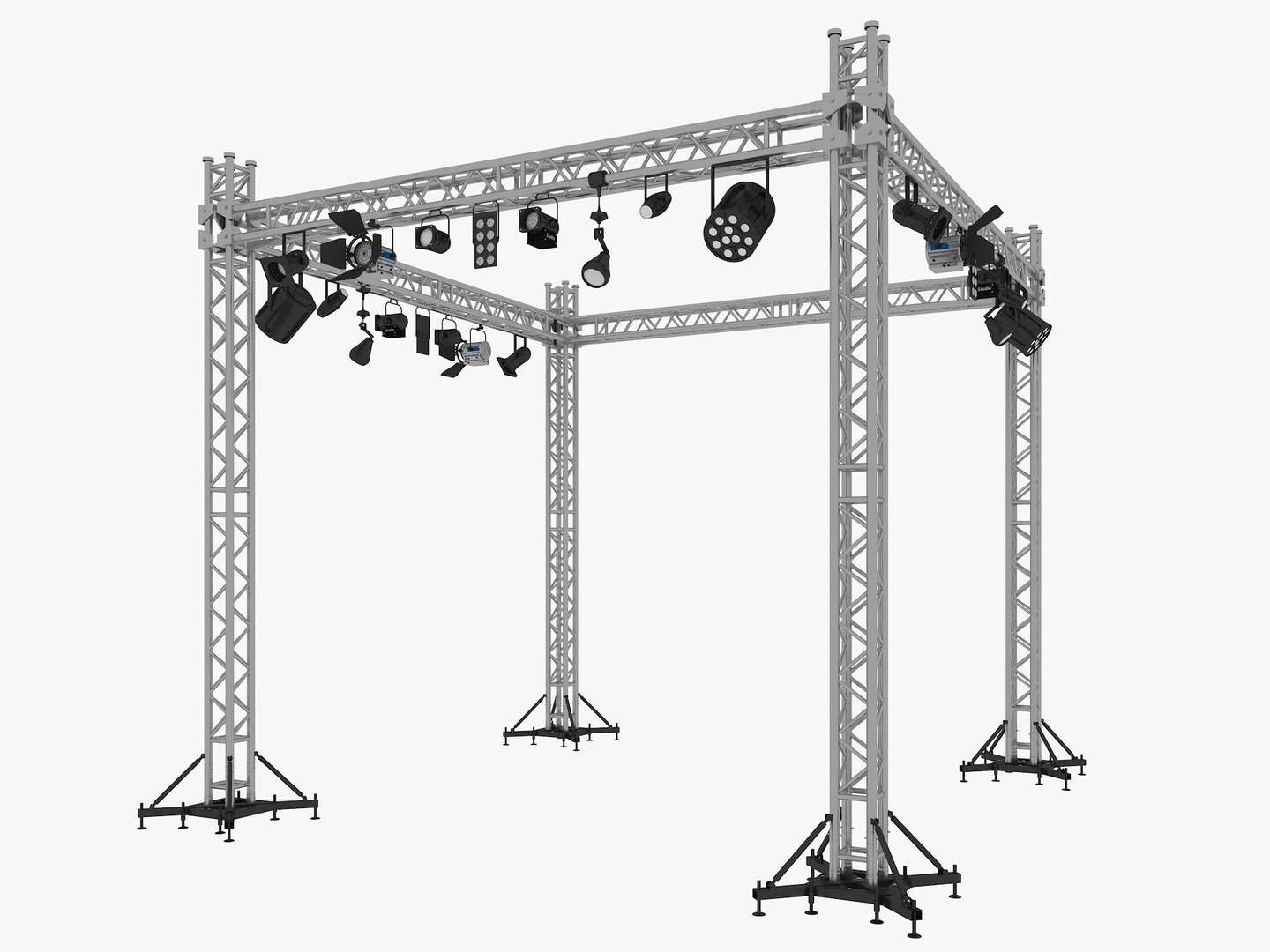 3D Model Light Truss 8 - TurboSquid 2085616