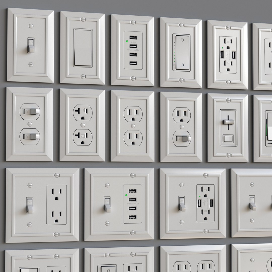 3D Model Sockets Franklin - TurboSquid 1706561