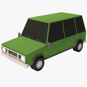 3D Cartoon Car Suv