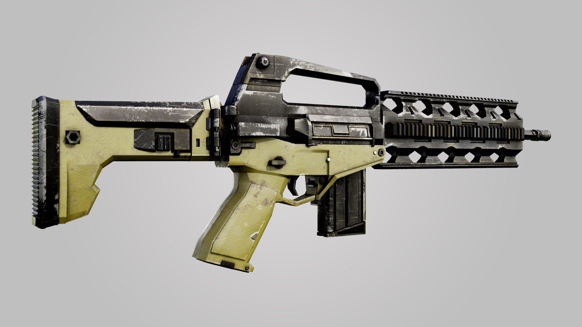 Combat Rifle 3D Model 3D Model - TurboSquid 2114895