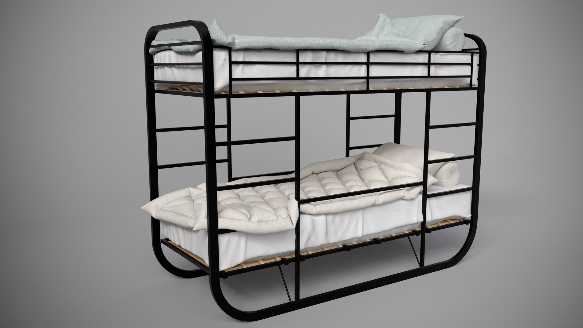 3D Childrens Bunk Bed - TurboSquid 2207179