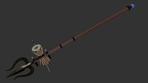 3D Trishool - The Trident of Shiva