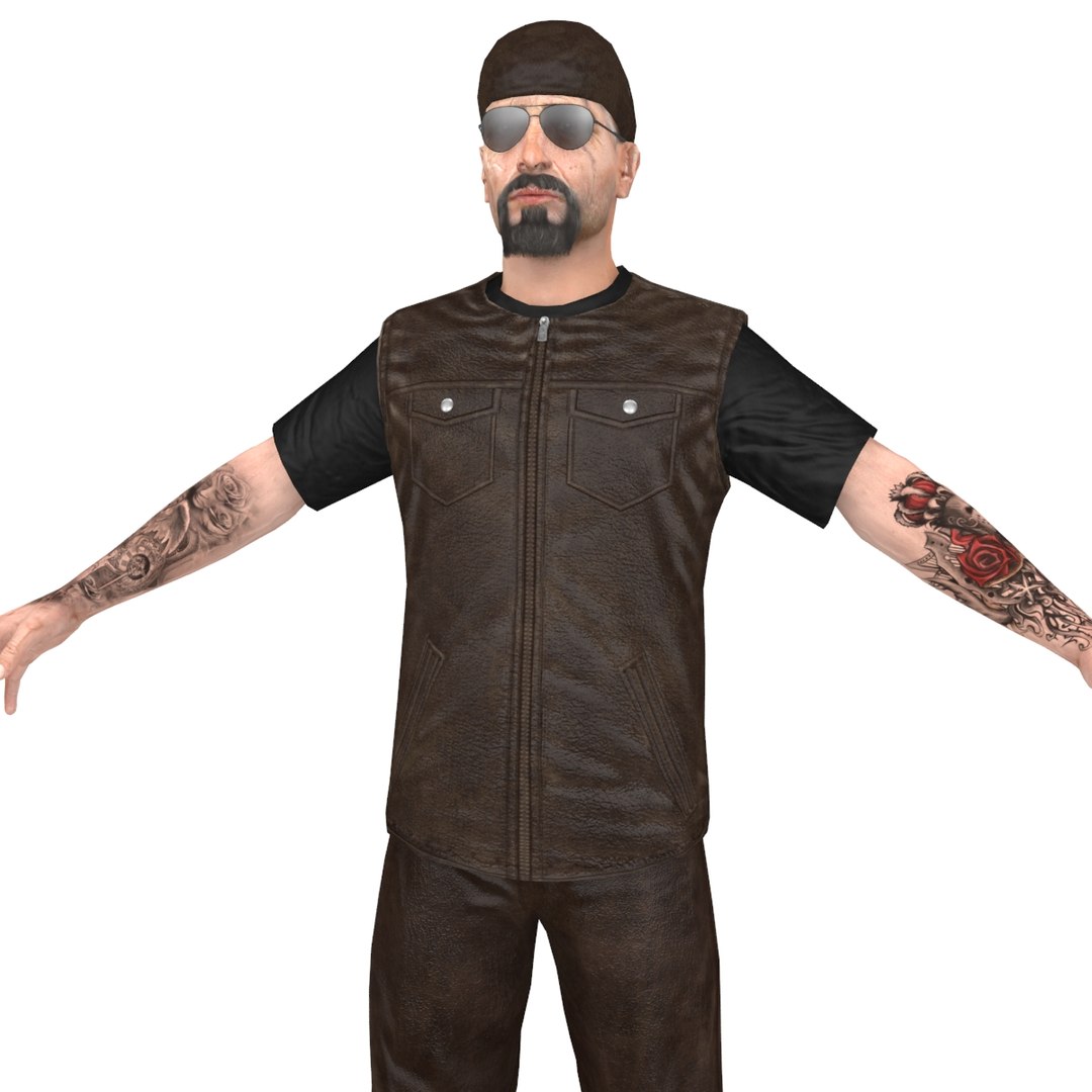 3D biker 2 - TurboSquid 1351644