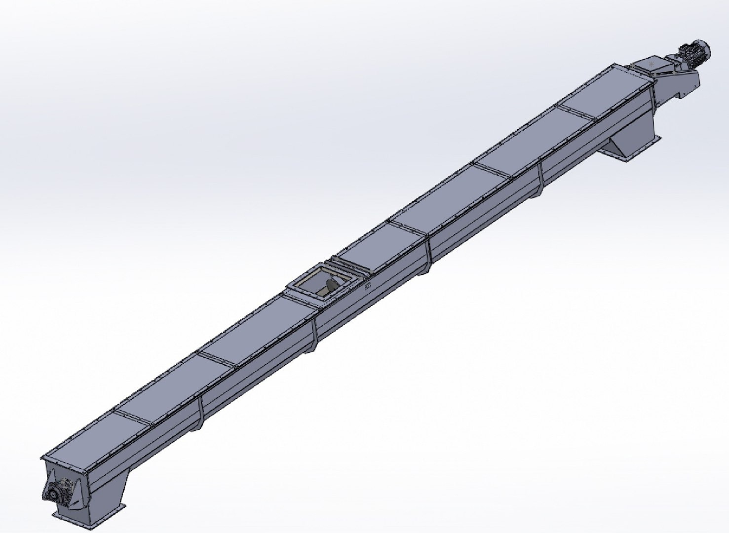 3D SCREW CONVEYOR 500X10073 Mm Model - TurboSquid 2422829
