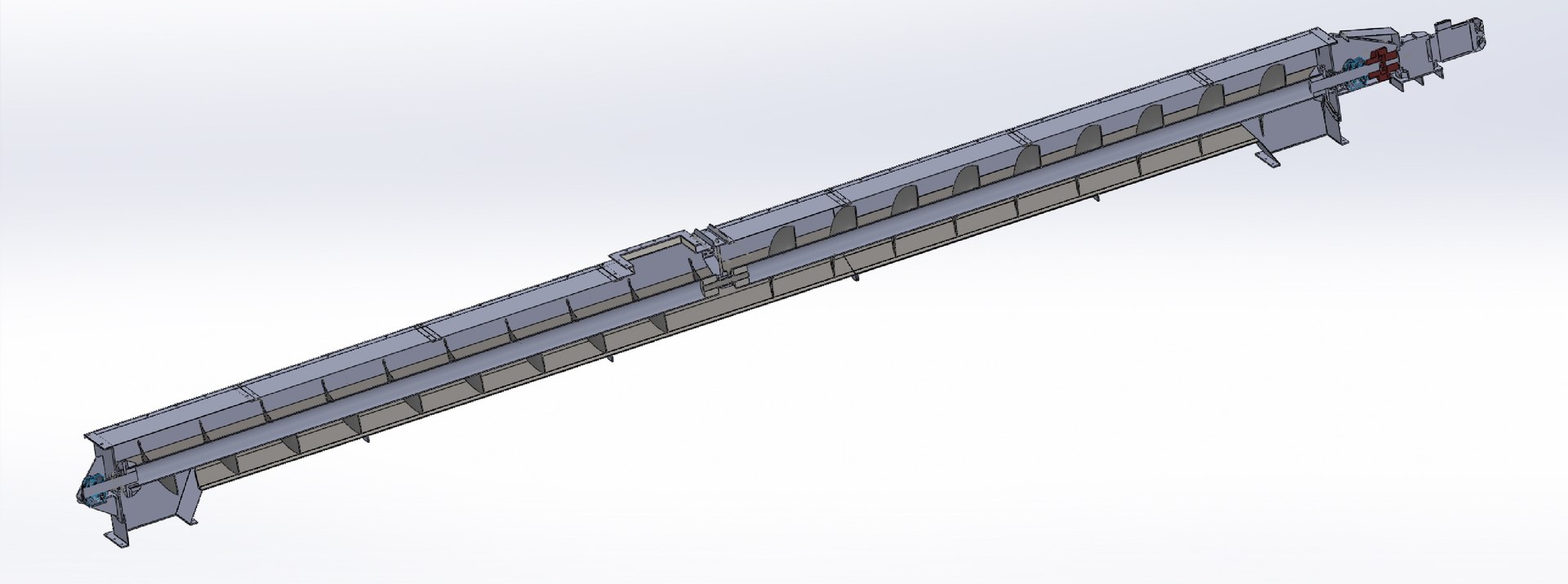 3D SCREW CONVEYOR 500X10073 Mm Model - TurboSquid 2422829