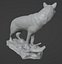 Big Wolf Statue Photoscan