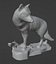 Big Wolf Statue Photoscan