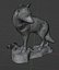 Big Wolf Statue Photoscan