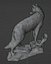 Big Wolf Statue Photoscan
