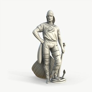 3D Sailor Statue model