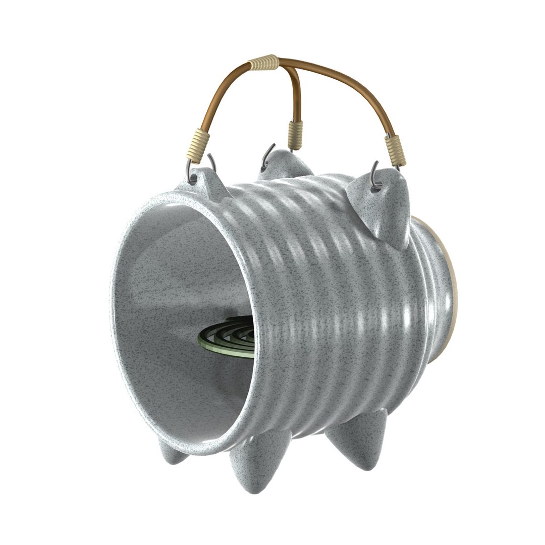 3D Model Japanese Ceramic Mosquito Pig TurboSquid 1559197