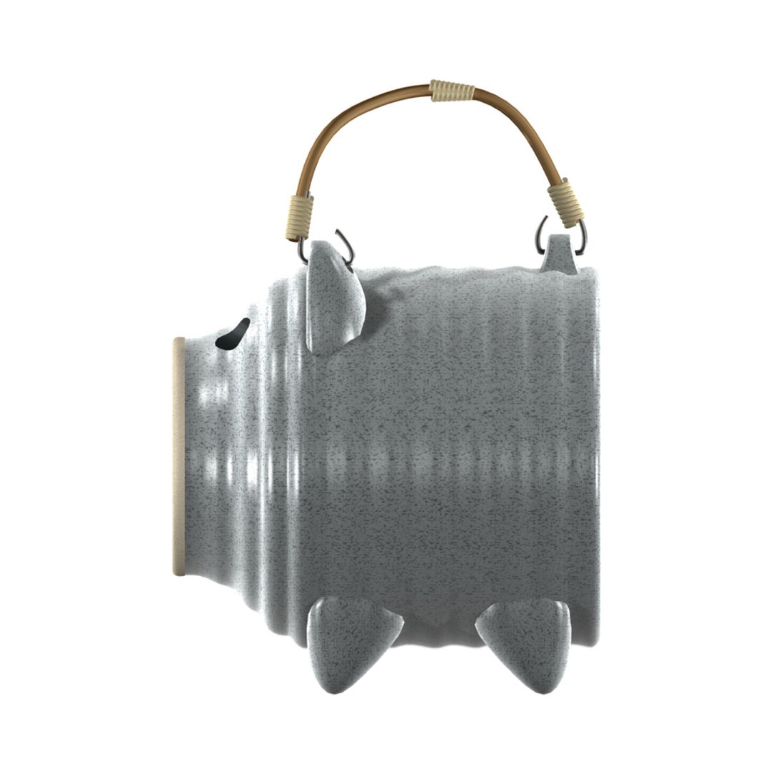 3D Model Japanese Ceramic Mosquito Pig TurboSquid 1559197