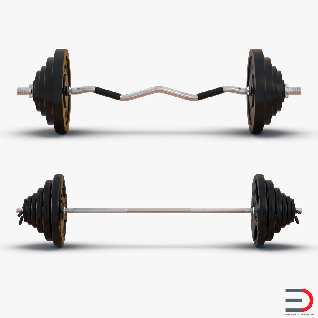 Barbells Collection 3D model preview