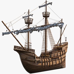 Spanish Victoria Ship 3D