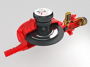 Gas valve low pressure regulator - Cross section