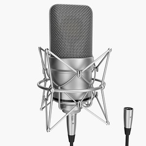 Microphone With XLR (Rigged)