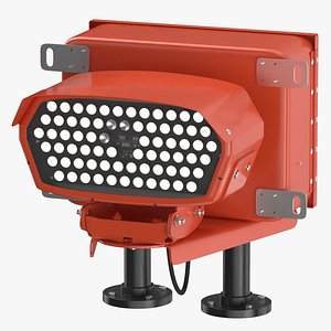 3D model REIL Light Type 01 ON and OFF Clean and Dirty