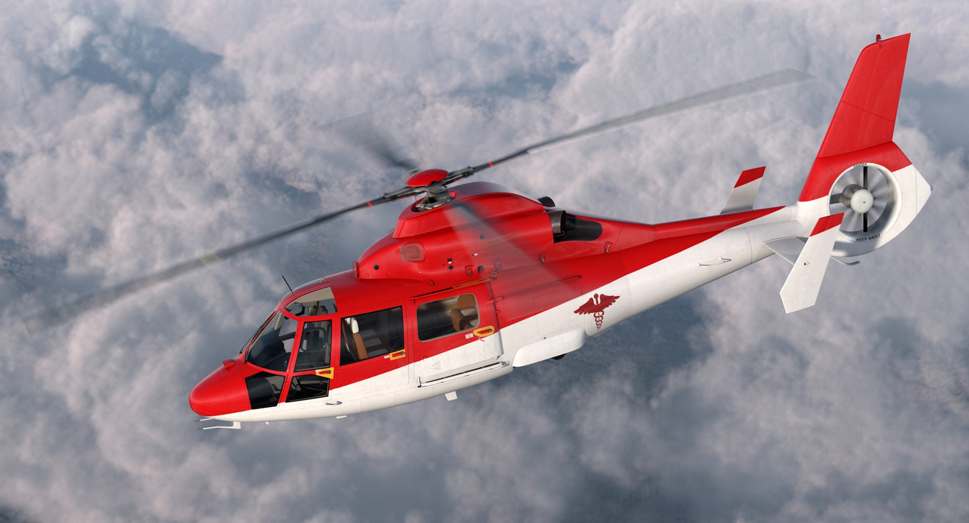 Helicopter emergency medical eurocopter 3D TurboSquid 1189095