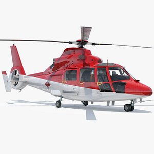 helicopter emergency medical eurocopter 3D