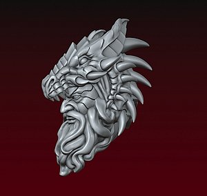 Dragon spirit head 3D print 3D model