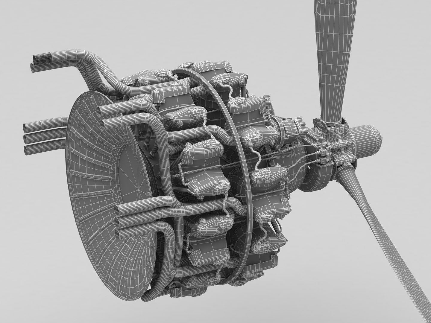 Pratt And WhitneyR2000 3D Model TurboSquid 2007071