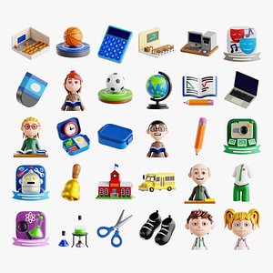 Back to School 3D Collection