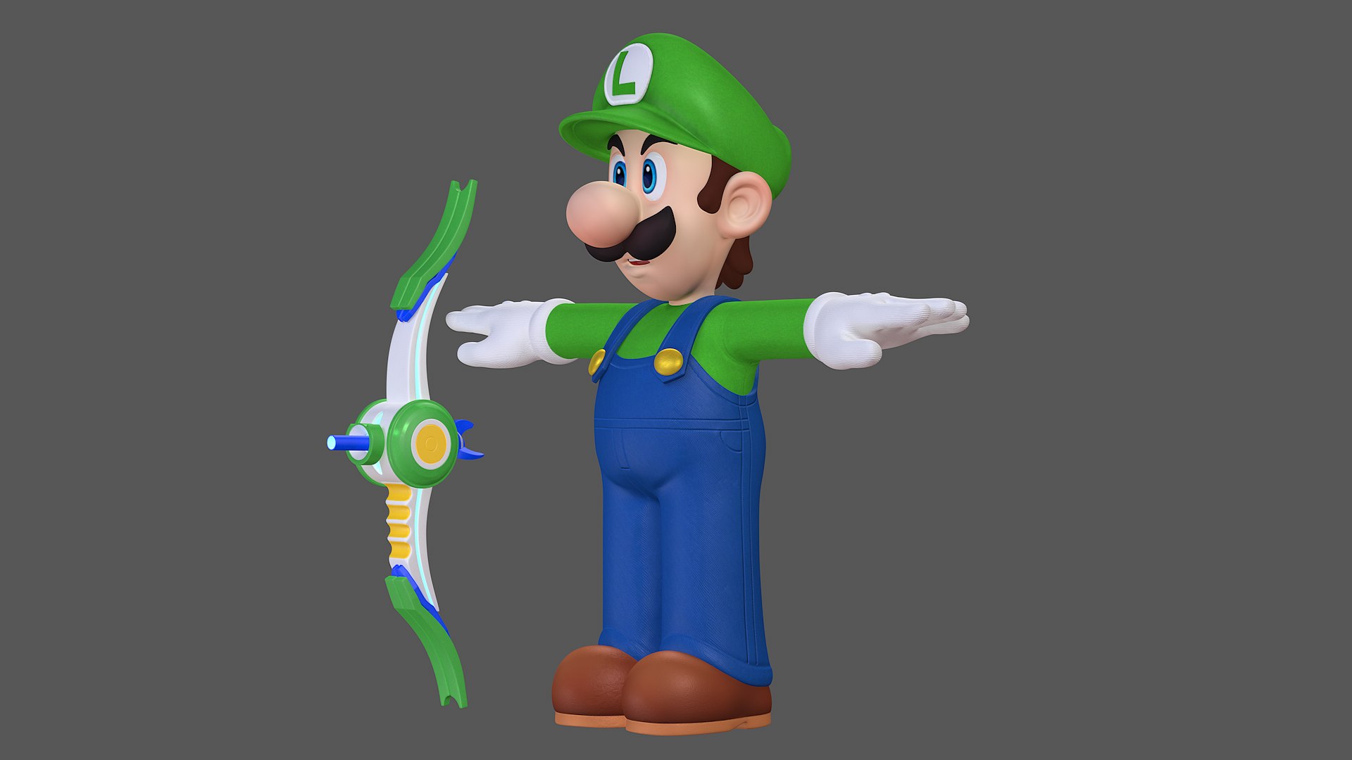 Open Assets] - T-Pose Luigi!
