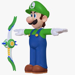 Luigi Character Weapon Mario Sparks of Hope  8K