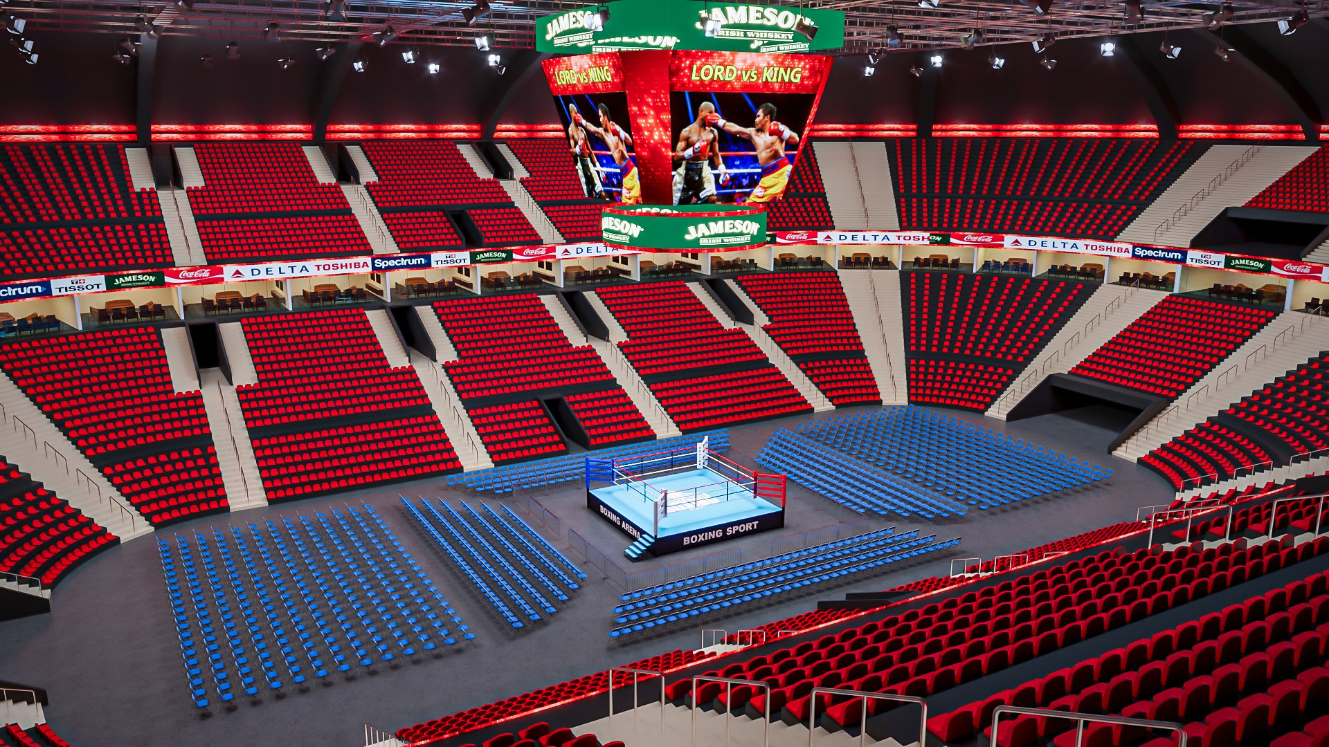 3D model msg boxing arena audience - TurboSquid 1456602