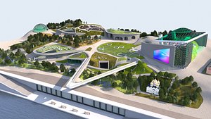 Zaryadye park 3D model