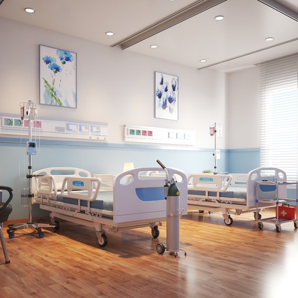 3D model real hospital room interior