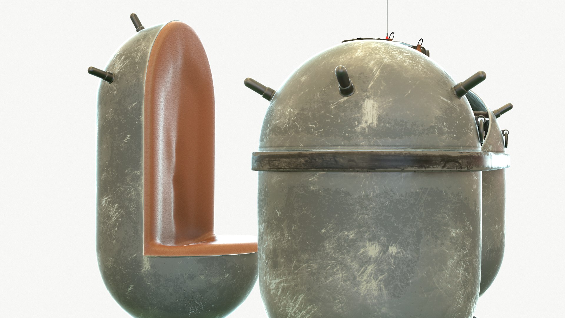 3D Model Sea Mine Table - TurboSquid 2134120