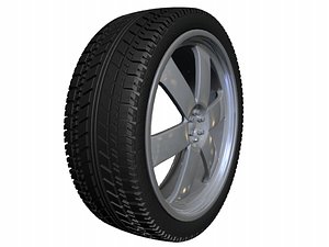 High Resolution Tire Textured