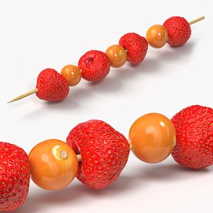 Skewer with Strawberry and Physalis