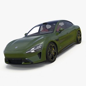 Xiaomi SU7 EV Sleek Car 2023 Verdant Green Simplified