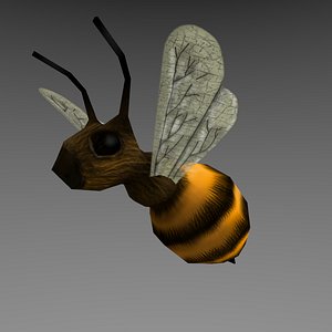 Low Poly Cartoon Bee