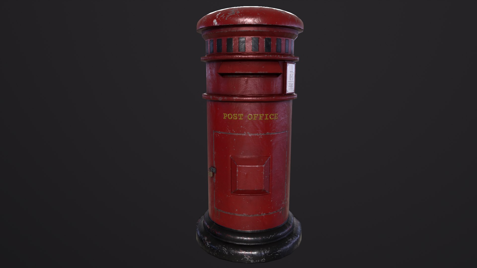 Post Box 3D https://p.turbosquid.com/ts-thumb/Cf/R1Ht8w/96/render1_maincamera/png/1619303688/1920x1080/fit_q87/de26e30438378cd01f5d1a3e487b0f82b8d37a6c/render1_maincamera.jpg