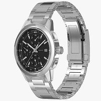 Chronograph Watch Steel Bracelet Closed