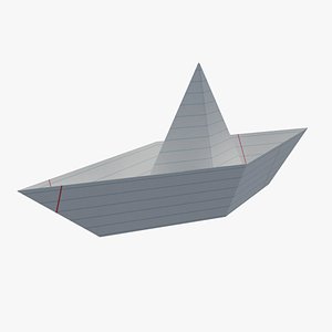 Newspaper paper boat 3D model - TurboSquid 1259870