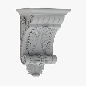 Scroll Corbel 51 - 3D Printable 3D model